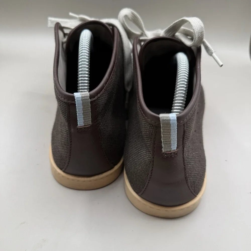 Salvatore Ferragamo‎ Mens Shoes Canvas Sneakers Size 7 Italy